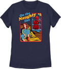 Womens On The Naughty List Stranger Things Shirt product image 1