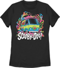 Womens Psychedelic Ghosts Scooby-Doo Shirt product image 1