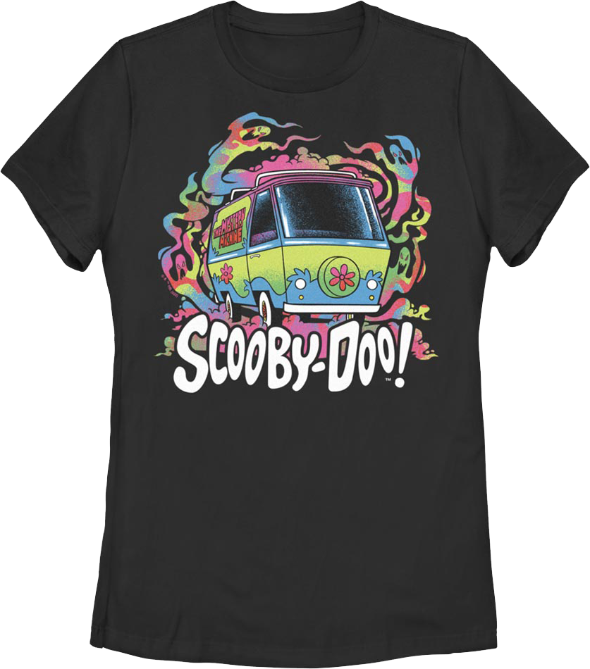 Womens Psychedelic Ghosts Scooby-Doo Shirt product image 1