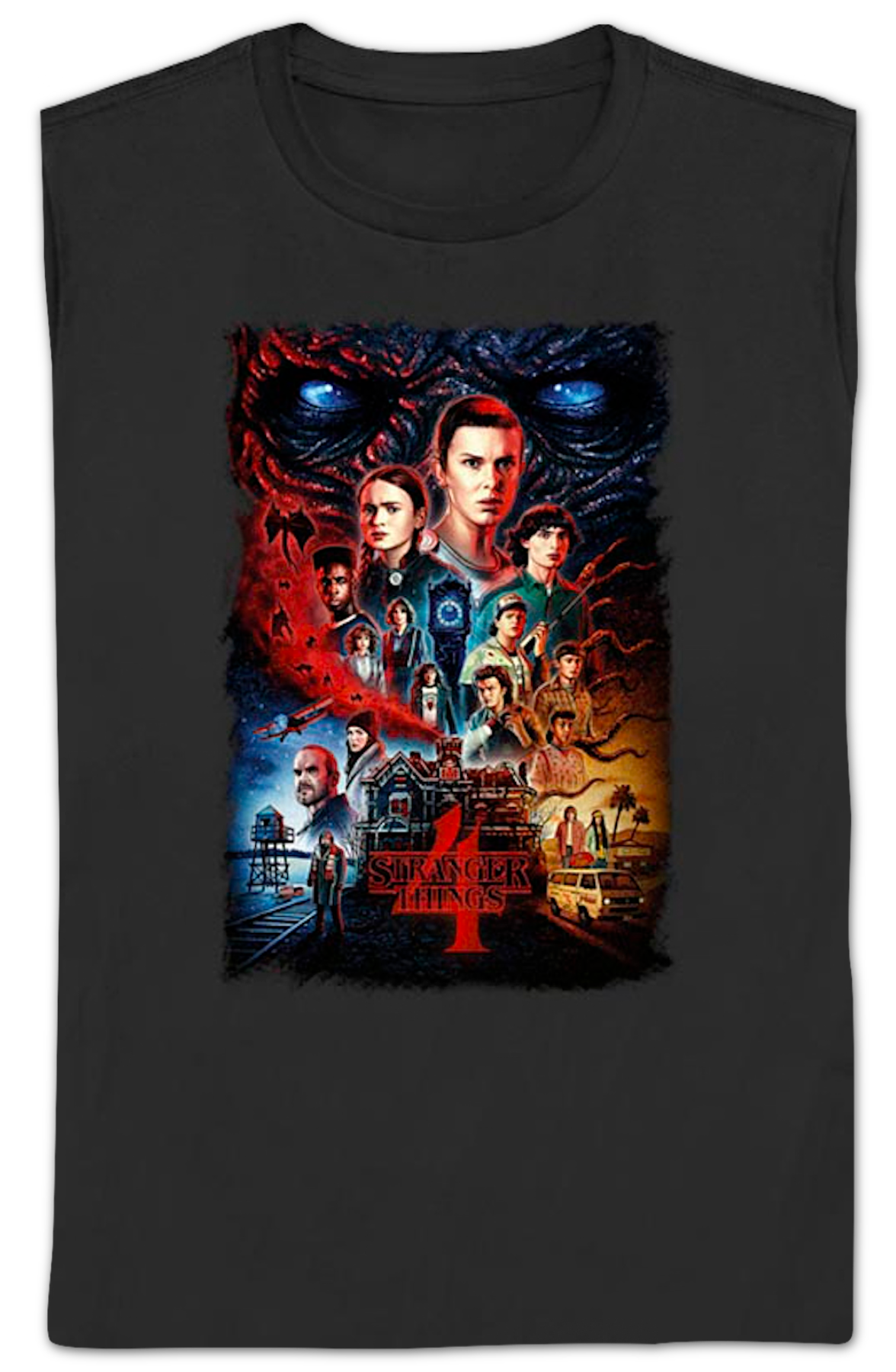 Womens Season 4 Poster Stranger Things Shirt