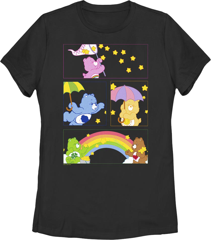 Womens Star Panels Care Bears Shirt product image 1