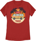 Womens Surfer Boy Pizza Van Stranger Things Shirt product image 1