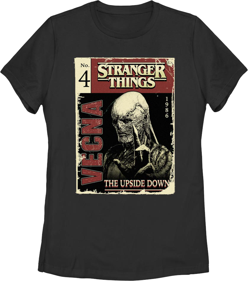 Womens Vecna Comic Book Cover Stranger Things Shirt product image 1