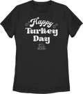 Womens Vintage Happy Turkey Day Friends Shirt product image 1