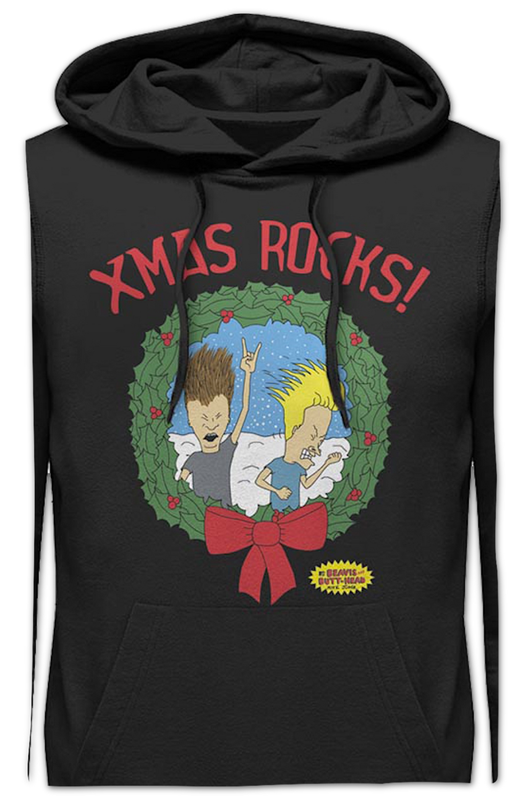 Xmas Rocks Beavis And Butt-Head Hoodie product image 2