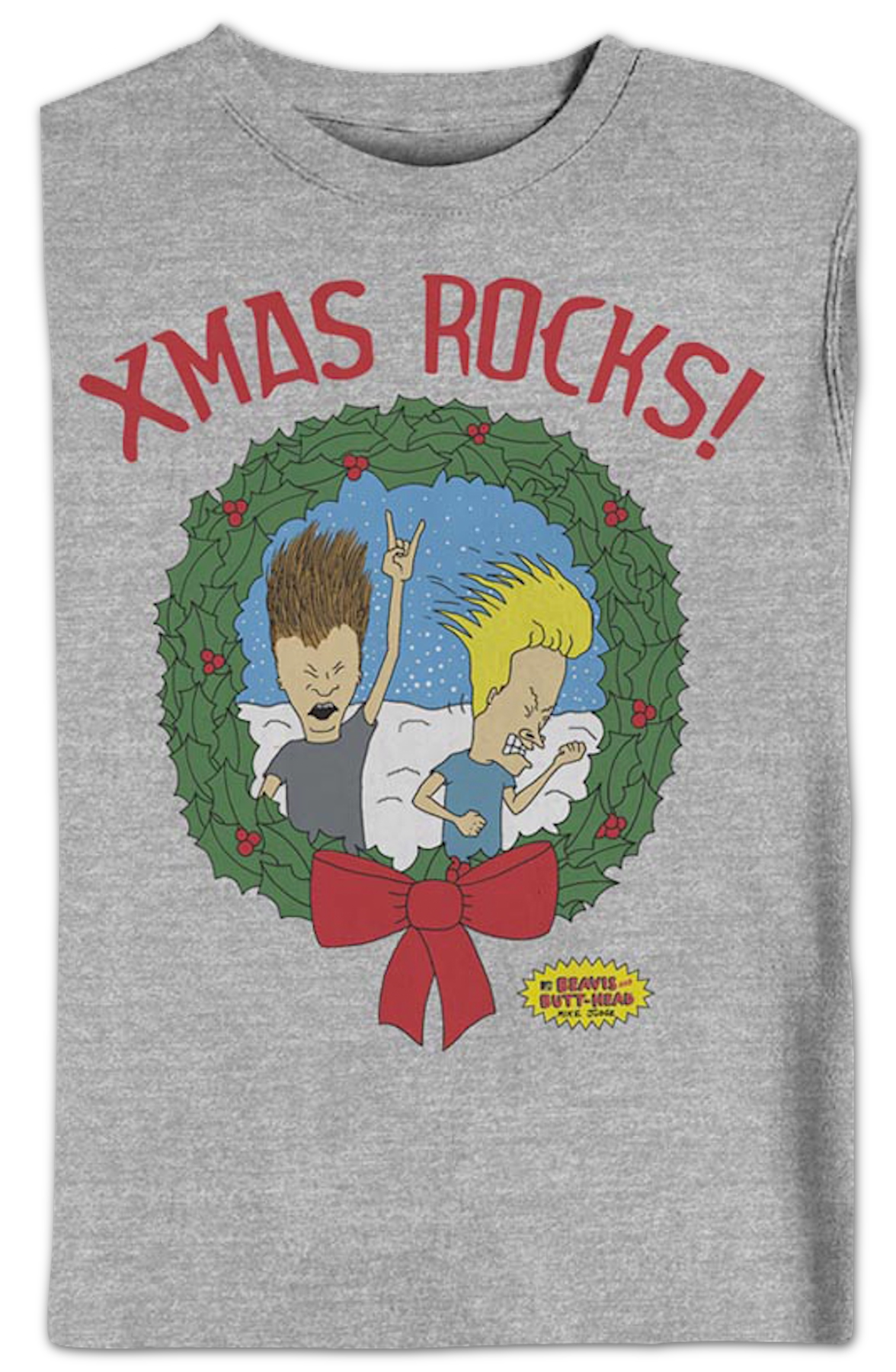 Xmas Rocks Beavis And Butt-Head Sweatshirt product image 2