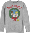 Xmas Rocks Beavis And Butt-Head Sweatshirt product image 1