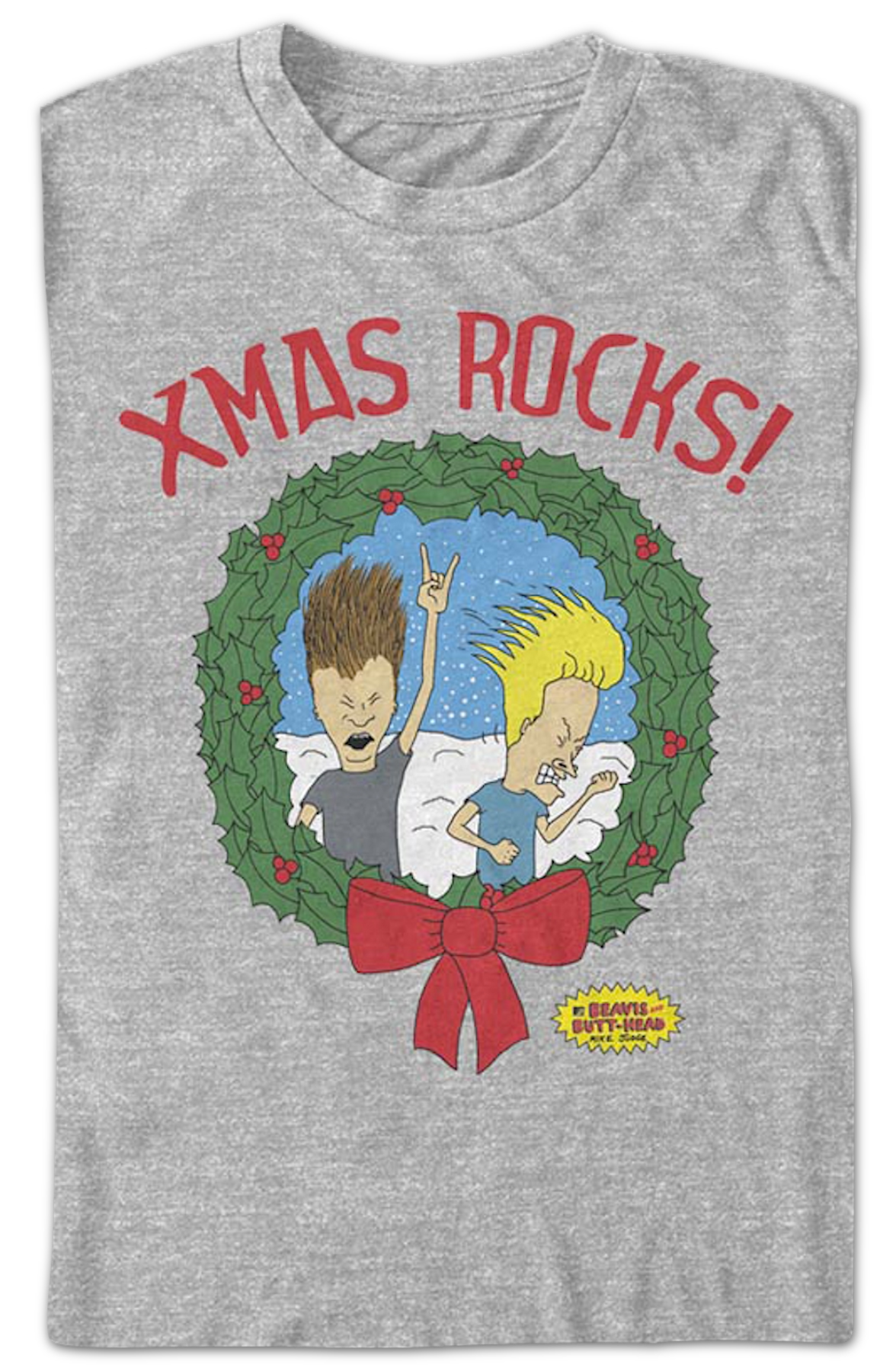 Xmas Rocks Beavis And Butt-Head T-Shirt product image 2
