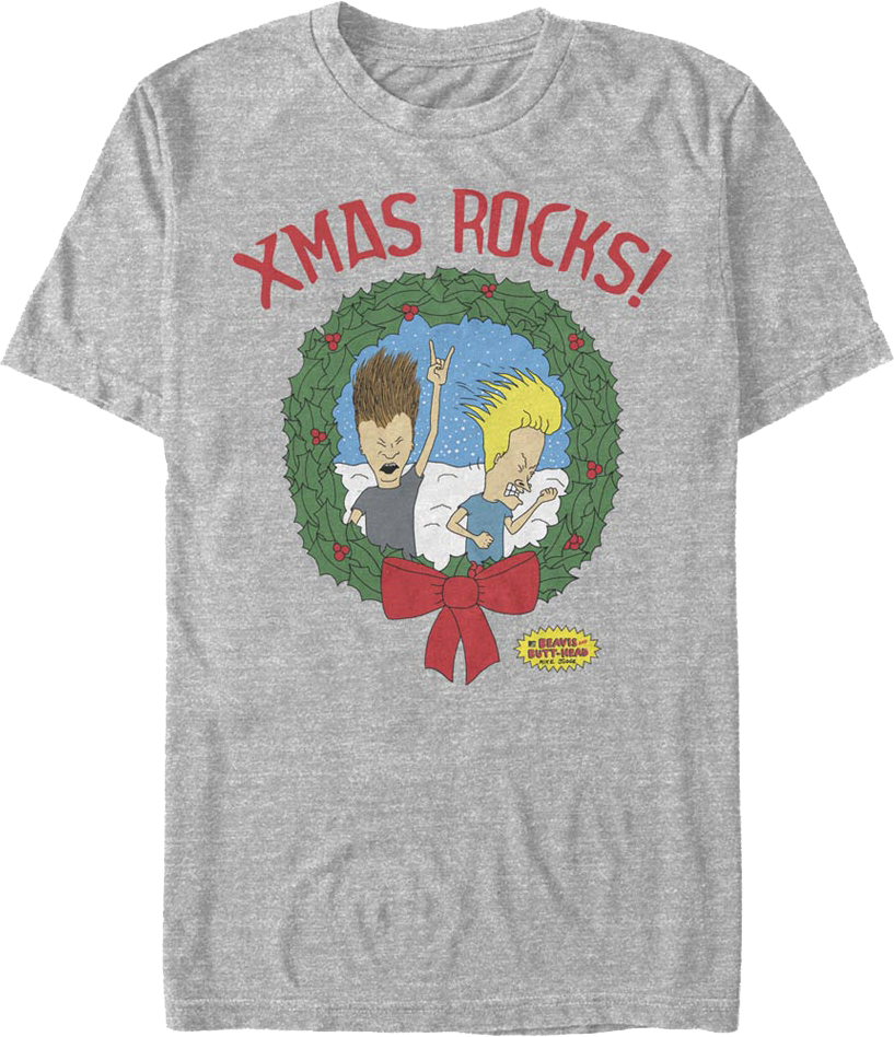Xmas Rocks Beavis And Butt-Head T-Shirt product image 1