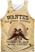 Yosemite Sam Wanted For Train Robbery Looney Tunes Tank Top