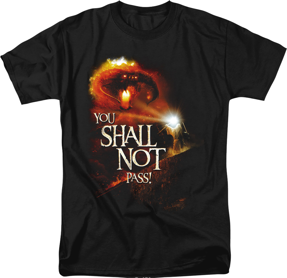 You Shall Not Pass Lord of the Rings T-Shirt product image 1